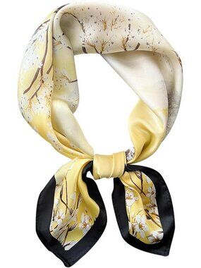 Satin Bandanas Head A14 Flos Scarf Women Lightweight Silk Hair Wrap Sleep Scarf